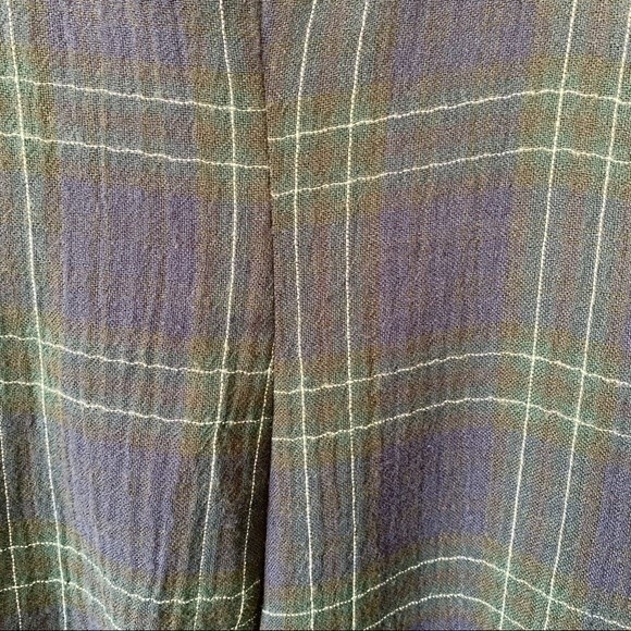 NWT Lulus Candid Moments Navy Blue Plaid Ruffled Midi Dress Size M Women - Picture 14 of 14